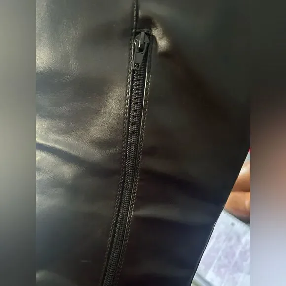 Just Fab Remy Chain Detail Riding Black Boots - Picture 9 of 16